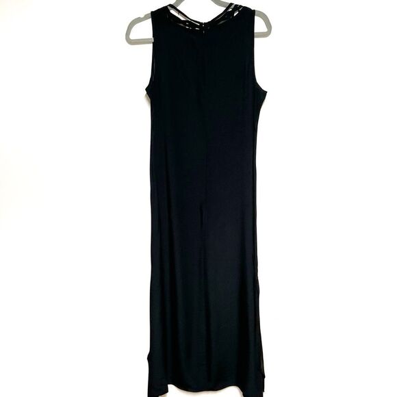 Kobi Halperin Womens Keira Black Braided Asymmetric Maxi Dress M - Picture 5 of 7